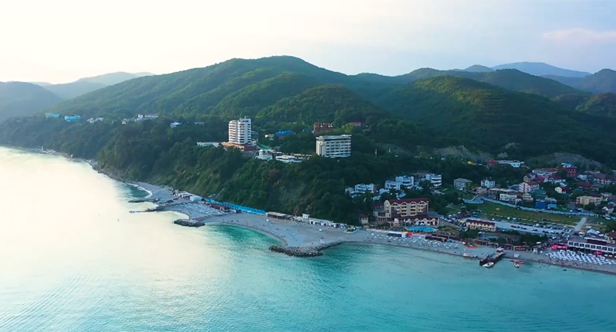 Туапсе. Кадр из видео https://www.youtube.com/watch?v=jTu9ZsgS0d4